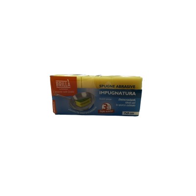 SPUGNE ABRASIVE 3PZ IMPUGNATURA 7X9cm