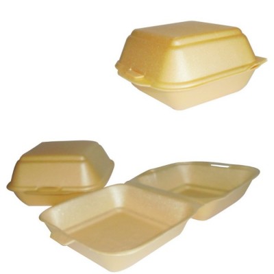FOOD BOX HAMBURGER XPS 50PZ 11X11X3,5+3,5 POLEST. CHAMP