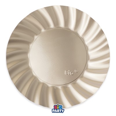 PIATTI WAVY METAL 30CM 6PZ