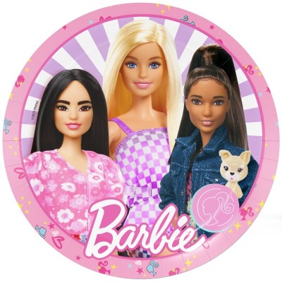 PIATTI BARBIE 23CM 8PZ