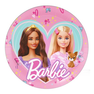 PIATTI BARBIE 18CM 8PZ