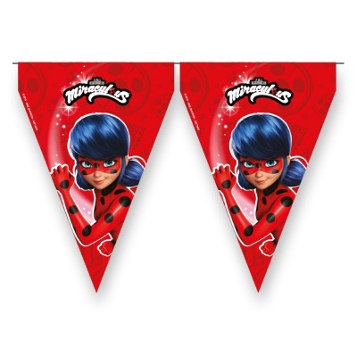 BANDIERINA MIRACULOUS LADYBUG IN CARTA