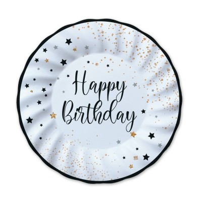 PIATTI HAPPY BIRTHDAY 25CM 8PZ