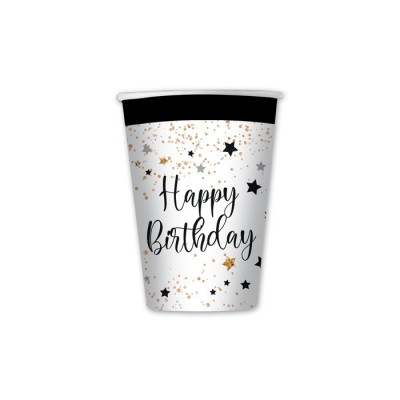 BICCHIERI HAPPY BIRTHDAY 200CC 8PZ