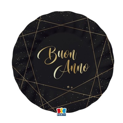 PIATTI BUON ANNO 25CM 8PZ.