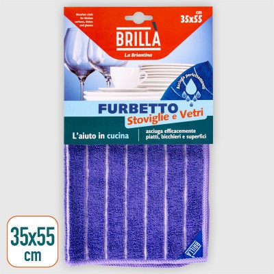 PANNO FURBETTO 35X55CM VETRI E STOVIGLIE