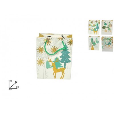 BORSA CARTA 26+9X32 MAN/CORDA GOLD FRAME