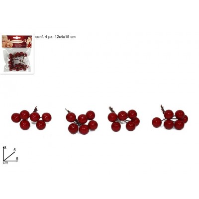 BACCHE ROSSE A MAZZETTO 4PZ