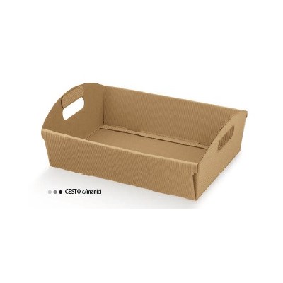 SCATOLA CESTO 220X155X60 ONDA AVANA