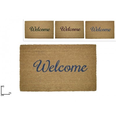 ZERBINO COCCO NATURALE 45X75CM WELCOME