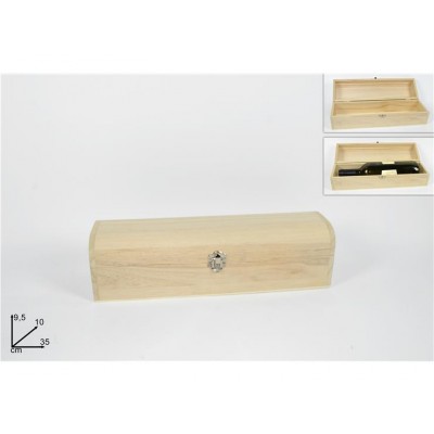 CASSETTA LEGNO PORTABOTTIGLIA 1 POSTO