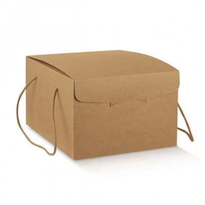 SCATOLA SEGRETO 270X270X200 C/CORD AVANA LISCIA =39168